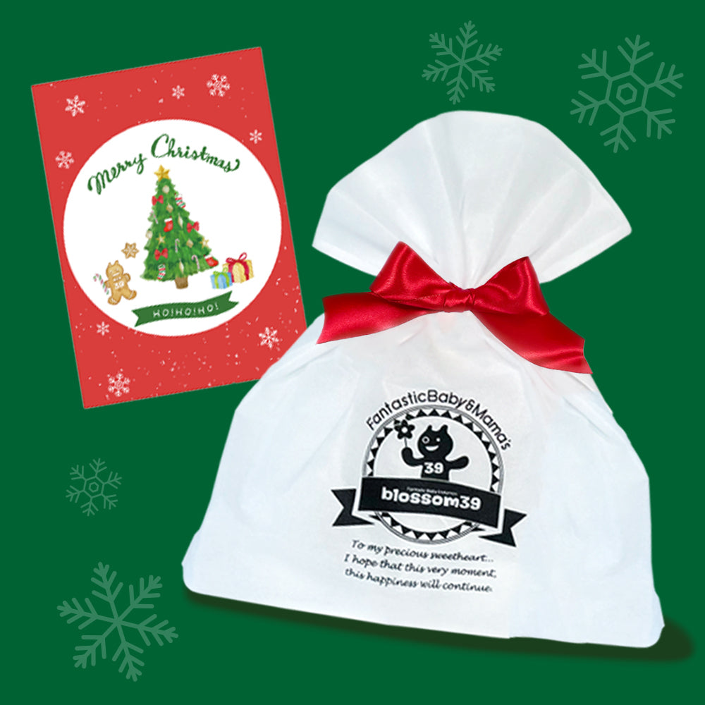 クリスマスラッピング+クリスマスカード（大型商品はリボンのみ）