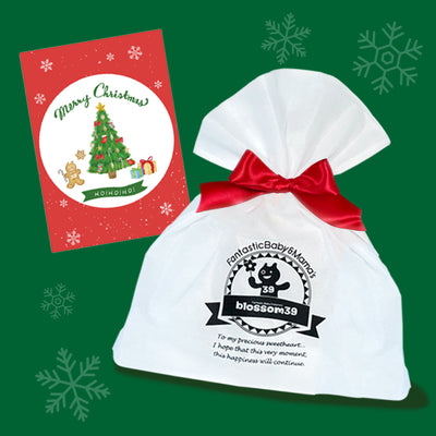 クリスマスラッピング+クリスマスカード（大型商品はリボンのみ）