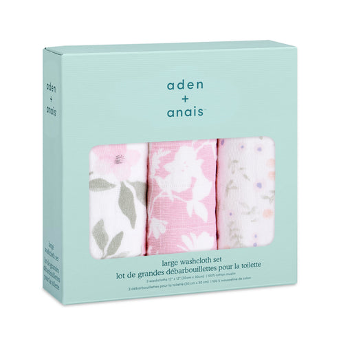[aden + anais] ウォッシュクロス（お口拭き） - 3枚セット