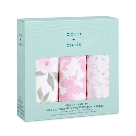 [aden + anais] ウォッシュクロス（お口拭き） - 3枚セット