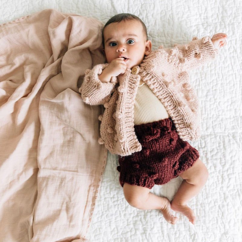 ブルーベリーヒル] ポップコーンカーディガン（12-24ヶ月