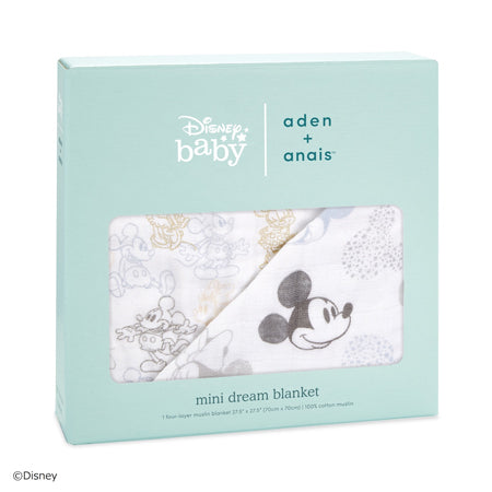 [aden + anais] ディズニー モスリン ドリームミニブランケット - 1枚  - ミッキー&ミニー