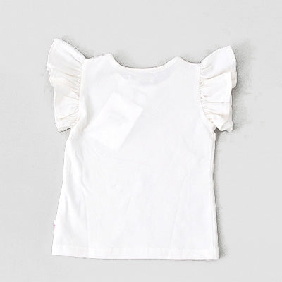 [バースデイ] 袖フリルリボンＴシャツ