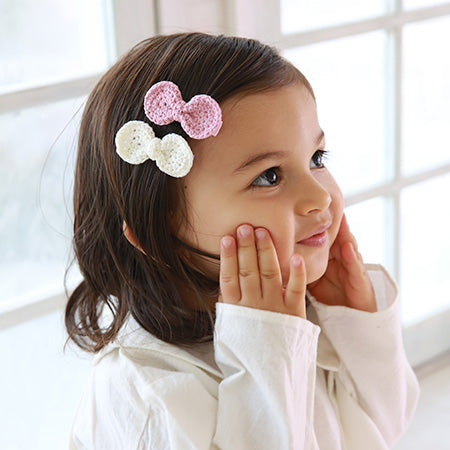 ✦ヘアジュエリー✦　ダイヤモンド&ルビーとローズクオーツのヘアゴム ✦ヘアジュエリー✦ ダイヤモンド&ルビーとローズクオーツのヘアゴム